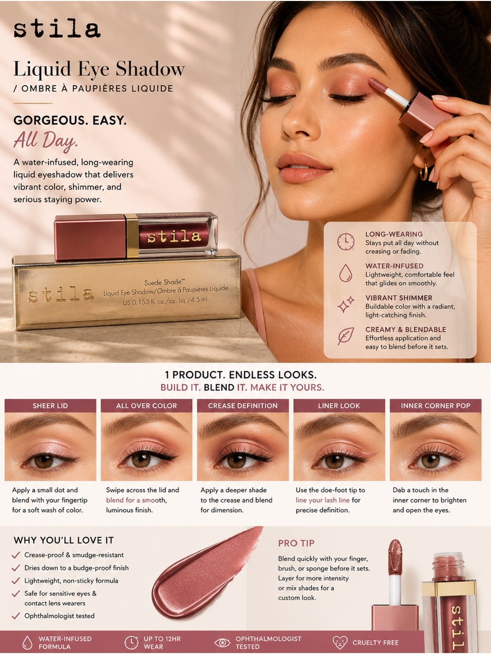 Stila Liquid Eye Shadow — Sheer Terracotta